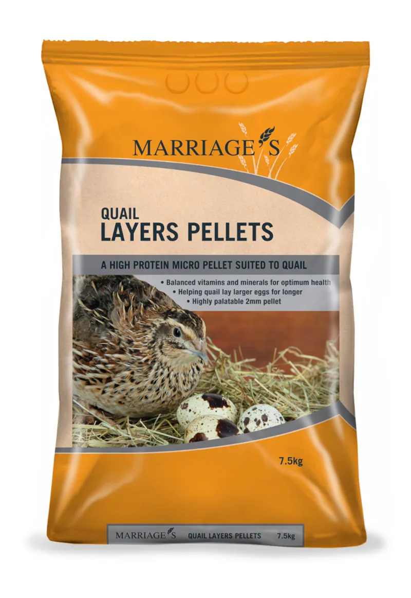 Marriages Quail Layers Micro Pellets 7.5kg